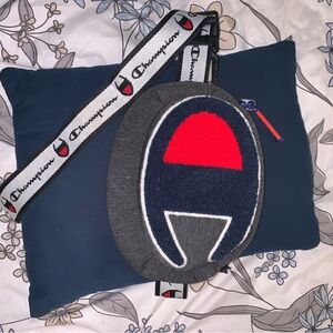 Champion Kids' Gray and Navy Shoulder Bag